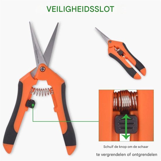 Snoeischaar -3-pack- -Roestvrijstalen messen -Handmatige snoeischaar -Bloemen snoeischaar -Tuinschaar van GARDENA — afbeelding 3