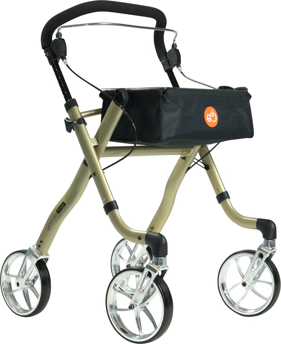 Excel Virage - Binnenrollator - Met Dienblad en bekerhouder - Lichtgewicht - Inklapbaar - Luxe design
