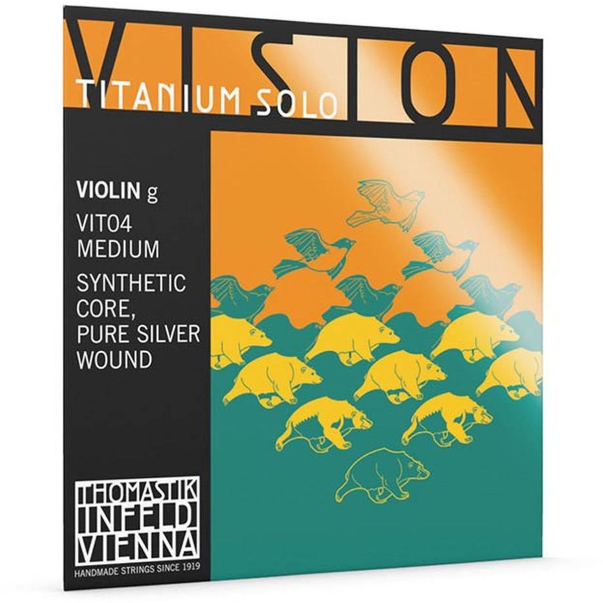 Thomastik Infeld VIT-04 violin string G-4 4/4, synthetic core, silver wound