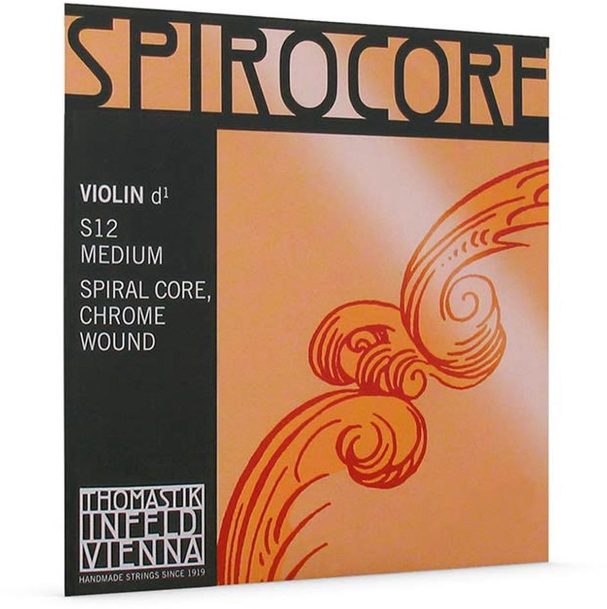 Thomastik Infeld TH-S-12 violin string D-3 4/4 medium, spiral core, chrome wound
