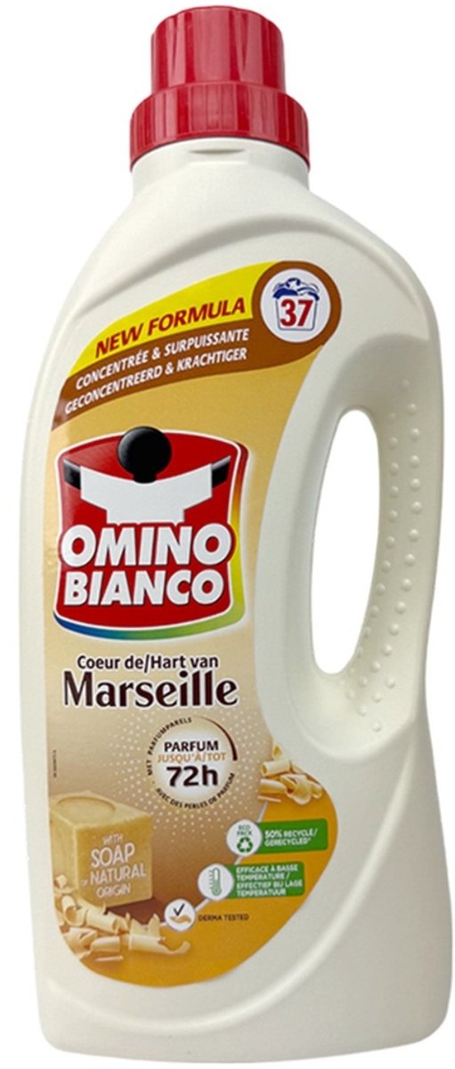 Goedkoopste Omino Bianco - Marseille - Wasmiddel - Natuurlijke Zeep - Witte & Gekleurde Was - 37 Wasbeurten