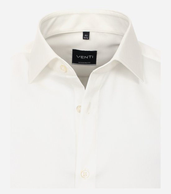 Chemise coupe moderne VENTI - sergé - beige - Repassage facile - Taille de col : 39