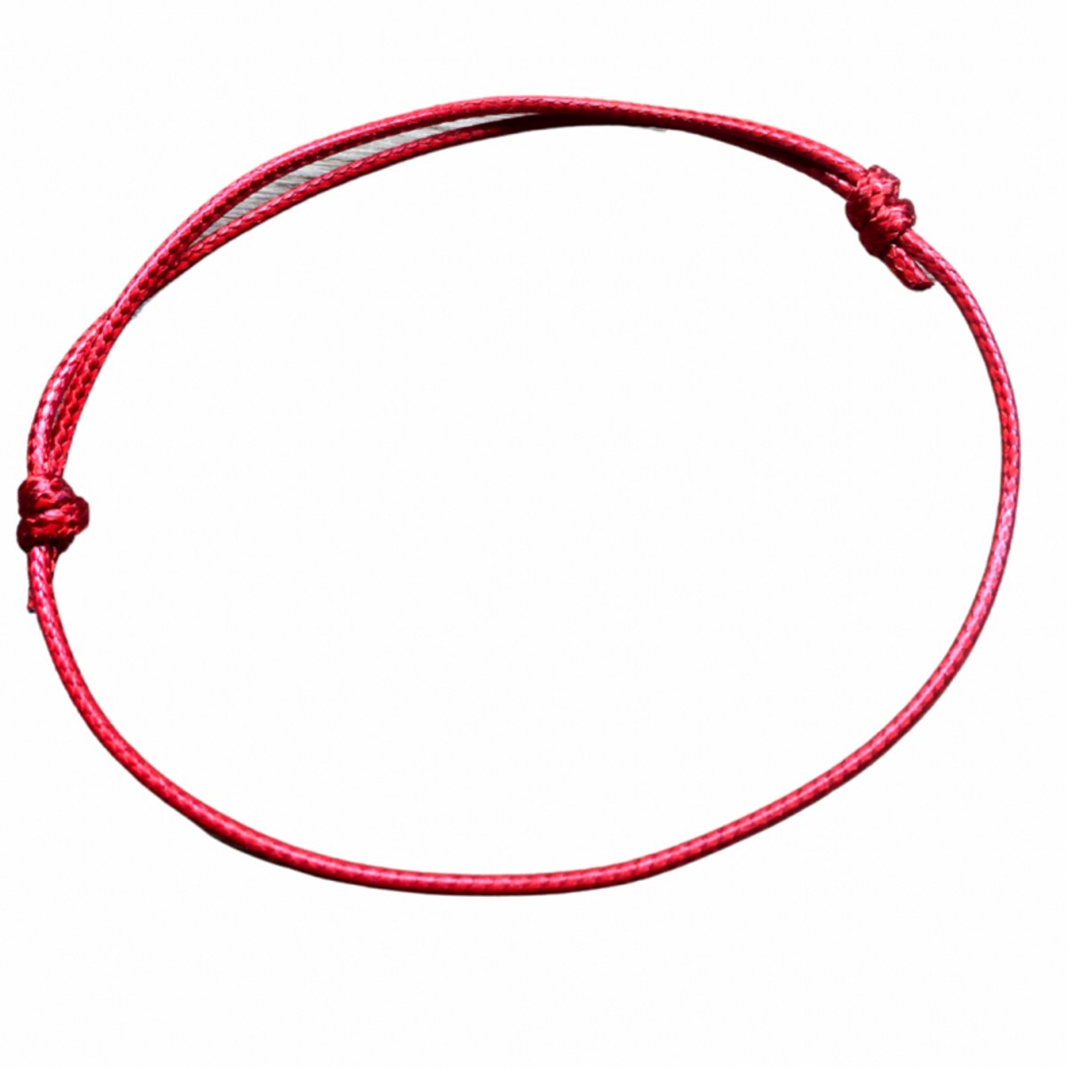 Enkelkoord Rood Schuifsluiting - Charme Bijoux