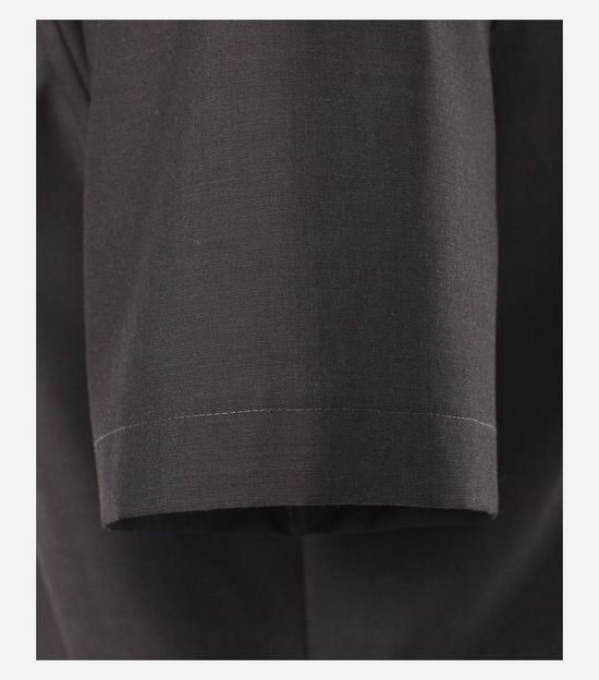 Chemise VENTI coupe moderne - manches courtes - popeline - gris - Repassage facile - Col : 39