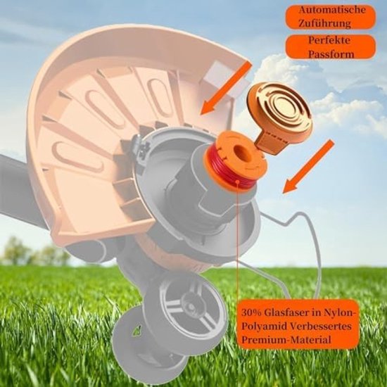Grastrimmer spoel geschikt voor 20V Worx Grastrimmers van Merkloos	 — afbeelding 4