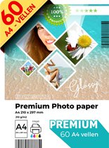 Maxenza Fotopapier - Glossy Glanzend - 60 Vellen op A4 Formaat - 210 x 297mm - 210 Gram per m²