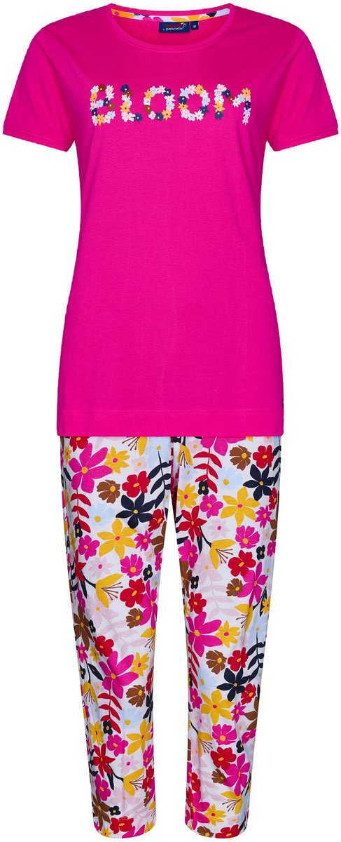 Rebelle Dames Pyjamaset Rebelle - Full Bloom - Bio Katoen roze