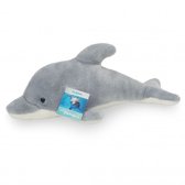 Pluche knuffel dieren dolfijn blauw/wit 29 cm - Dolfijnen knuffels - warenhuis