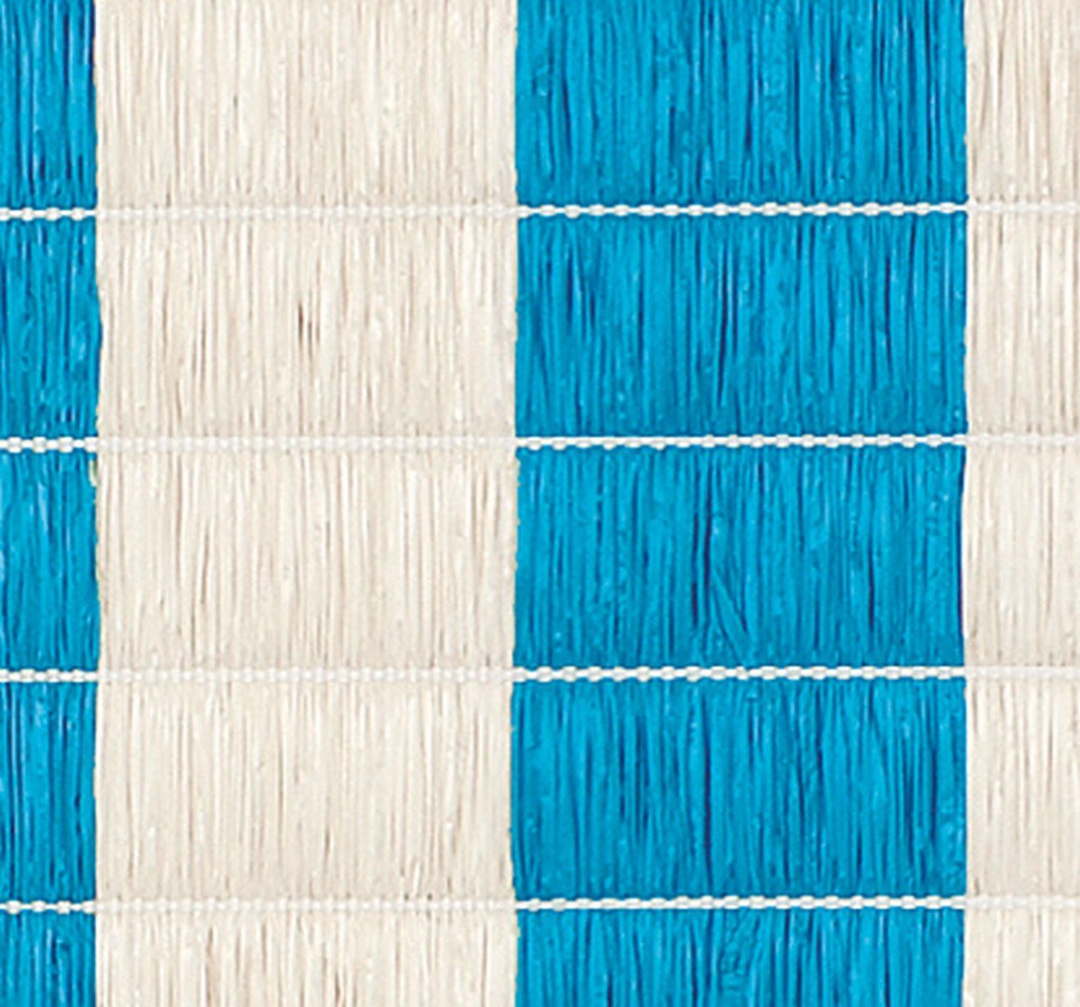 Balkondoek windscherm basic blauw - creme 90x300 cm