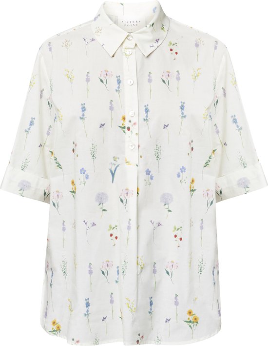 SISTERS POINT Ekela-ss - Chemisier femme - Fleur sauvage - Taille M