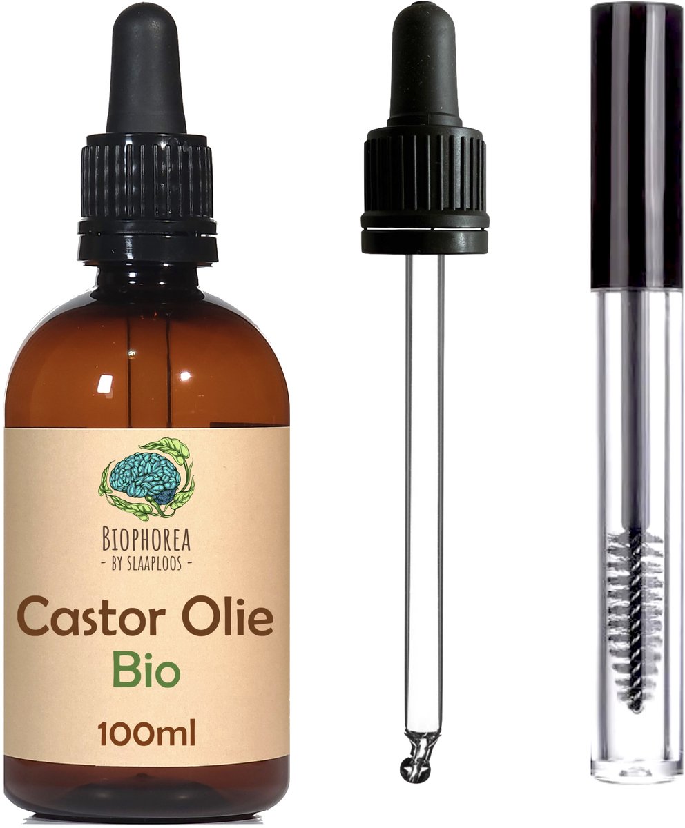 Goedkoopste Slaaploos Castor olie - 100ml - 100 Puur Biologisch Koudgeperst - Wonderolie voor Huid, Haar en Wimpers - Biophorea Castorolie - Basisolie voor etherische oliën - Ricinusolie