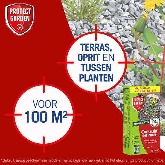 Protect Garden Flitser Concentraat Onkruid Bestrijdingsmiddel - 750 ml - Onkruidverdelger - Binnen 3 uur Resultaat van Merkloos	 — afbeelding 3