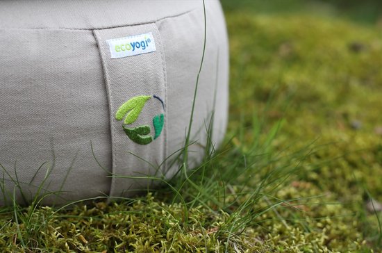 Meditatiekussen eco Lavendel rond standaard 13-15cm - Ecoyogi - Yoga kussen - GOTS gecertificeerd van Ecoyogi — afbeelding 4