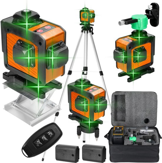 Levelfix 562831 CCL283G 360° Kruislijnlaser Groen Statief 1,5m
