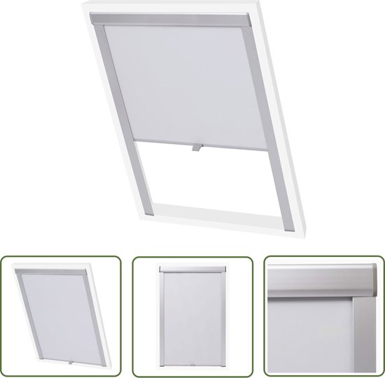 Store enrouleur occultant vidaXL - Store enrouleur Velux - Store enrouleur occultant blanc MK04 - Store enrouleur pour puits de lumière - Velux MK04 - Store enrouleur Witte