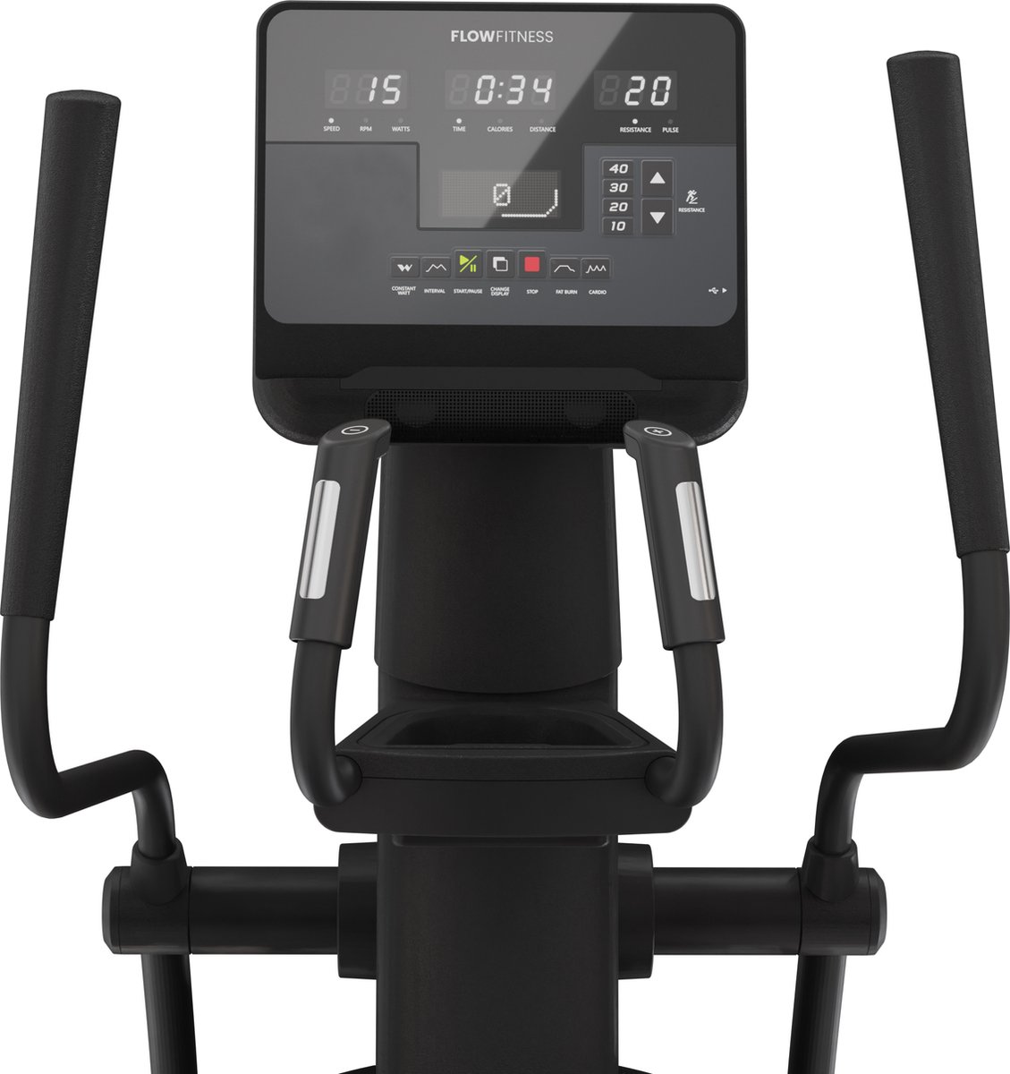 Afbeelding 3 van Flow Fitness Perform Pro X6i Crosstrainer - LED Console - Geschikt voor professioneel gebruik