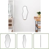 The Living Store Miroir mural Zwart - 60 x 25 cm - Glas et PVC