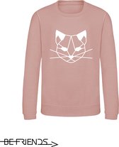 Be Friends Sweater - Kat - Kinderen - Roos - Maat 5-6 jaar