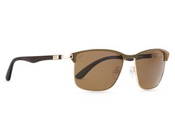 Jackie L zonnebril Toulon ZO-0250C Carbon gold-coffee – bruin polarised TAC – UV400