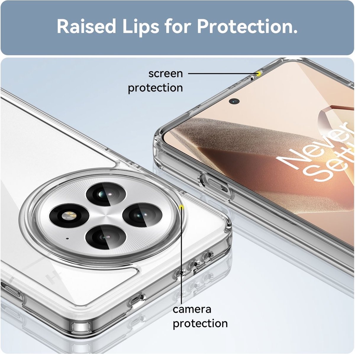 Mobigear Doorzichtig Hoesje geschikt voor OnePlus 13 Telefoonhoesje Hardcase | Mobigear Crystal Backcover | Doorzichtig Telefoonhoesje 13 | 13 Case | Back Cover - Transparant