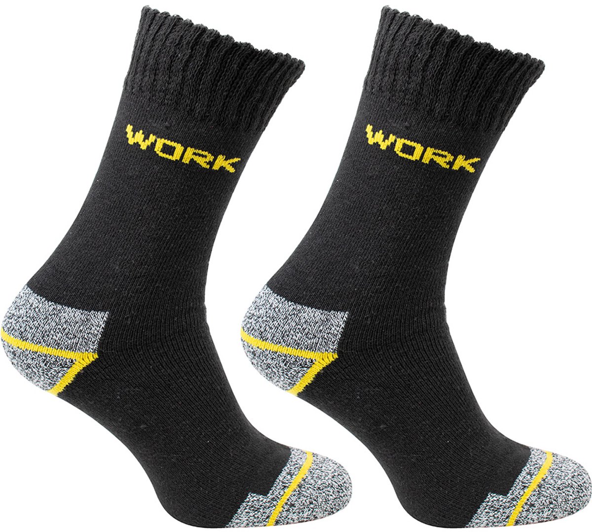 Werksokken pakket | merk Work | 5 paar werksokken + 5 paar thermosokken | zonder knellende boord