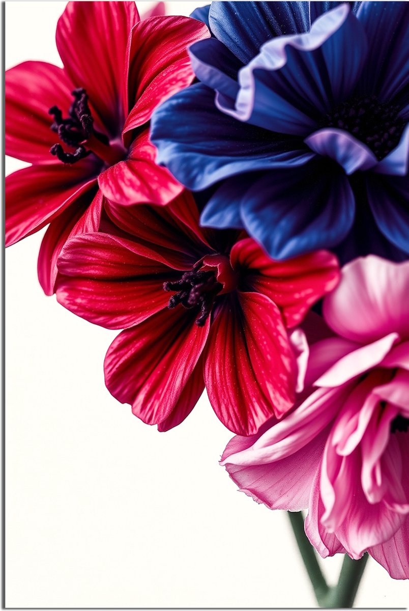 Glasschilderij Fluweelzachte Bloemexpressie - 30 x 20 cm - Bloemen - Bloemen en Planten - Acrylaat - Inclusief wandbevestiging - Foto op plexiglas - Wanddecoratie woonkamer