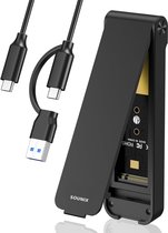 Sounix M.2 (NVMe&SATA) 2 IN 1 Behuizing - USB 3.2 - 10Gbps - Externe USB-C SSD behuizing - Aluminum