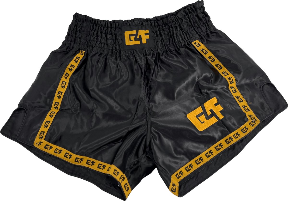 G4F - Kickboks Broekje - Winner - Zwart/Goud - - L
