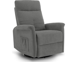 MCombo Relaxfauteuil Handmatig Verstelbaar - 270° Draai-/Kantelfunctie - Grijs
