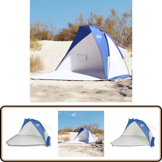 Strandtent 220 X 120 X 120 Cm Inclusief Twee Scheerlijnen En Zes Haringen 222249