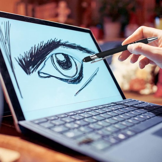 Stylus Pen voor tablet en smartphone - 12 Stuks - Styluspen - Tablet pen - Touch Pen - Voorzien van clip - Tekentablet van Sydey — afbeelding 5