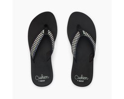 Reef BAJA ELANA BLACK/FROSTY Dames Slippers - black/frosty