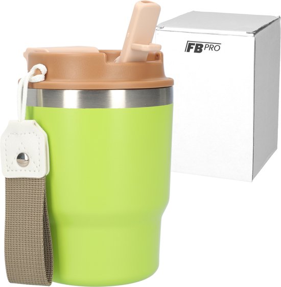 Pauzema Thermobeker voor kinderen, 420 ml, drinkbeker met 3-in-1 deksel Pauzema Thermobeker voor kinderen, 420 ml, drinkbeker met 3-in-1 deksel