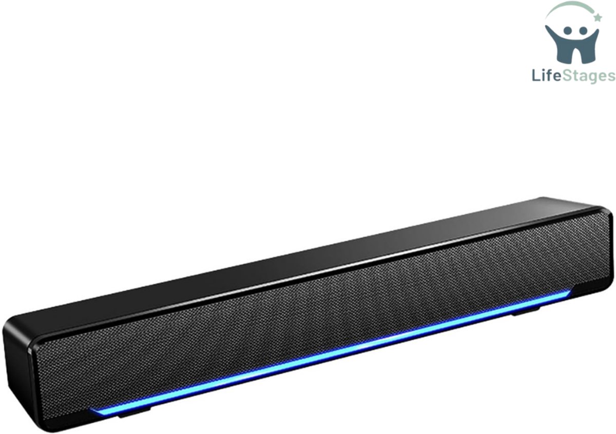 LifeStages USB Geluidsbalk met Bass Surround voor TV - LifeStages - €79,95