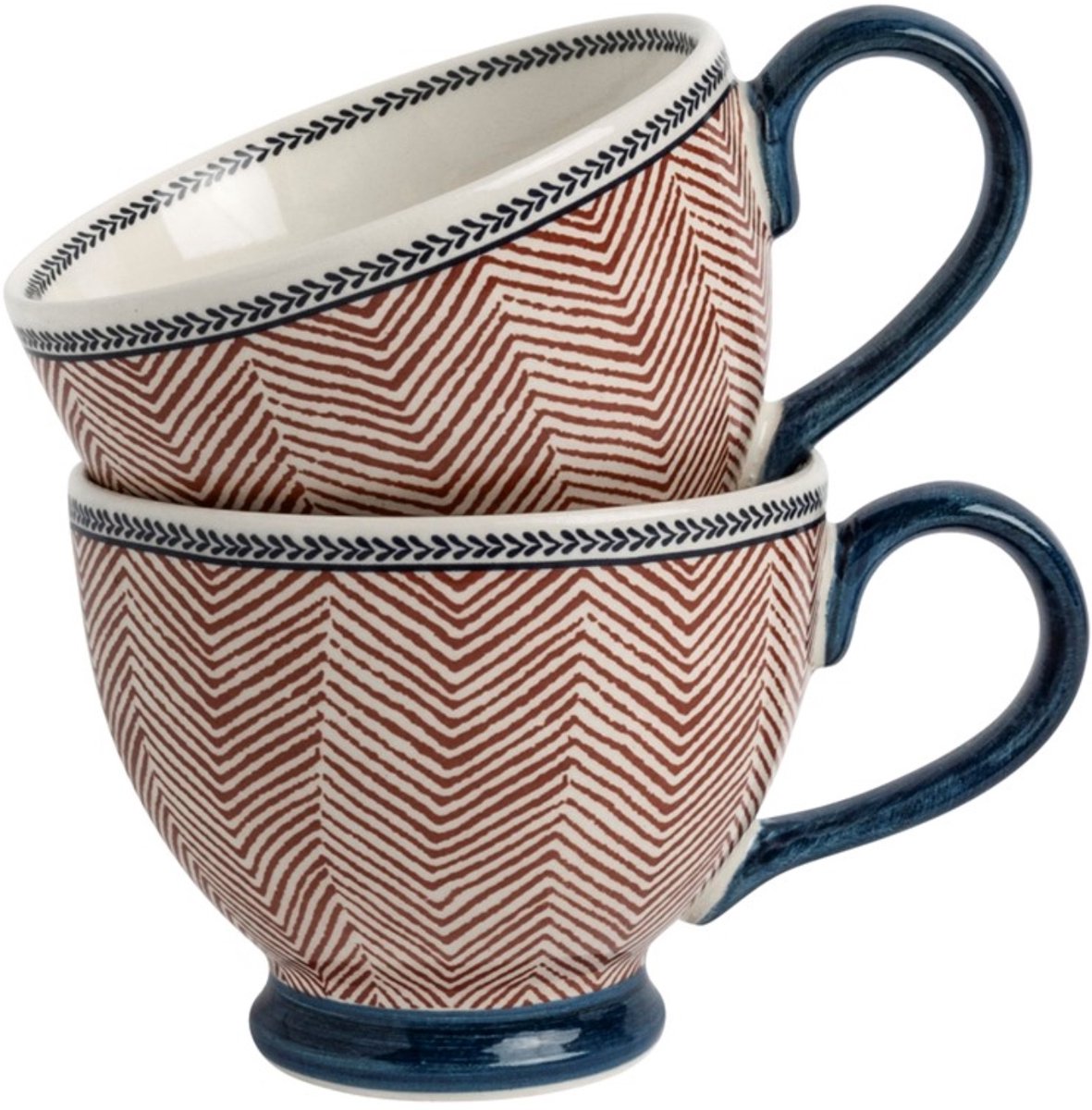 Laura Ashley Hedingham Collectables - Giftset 2 Mokken Edwin Blue Terra 43 cl.