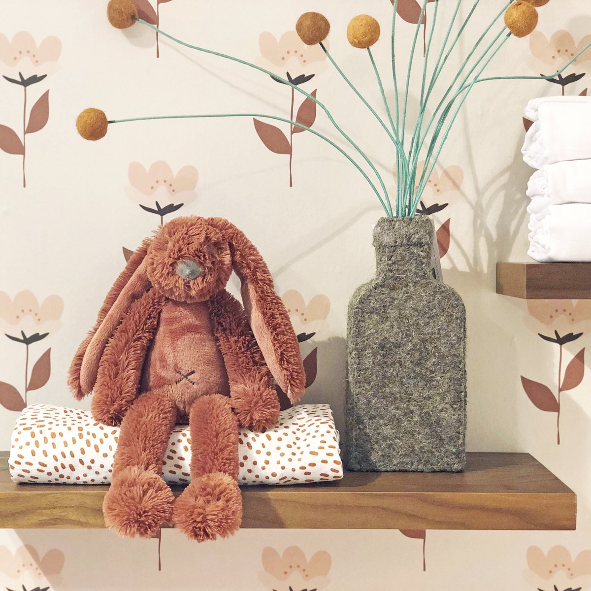 Happy Horse Konijn Richie Knuffel 28cm - Roestbruin - Baby knuffel — afbeelding 5