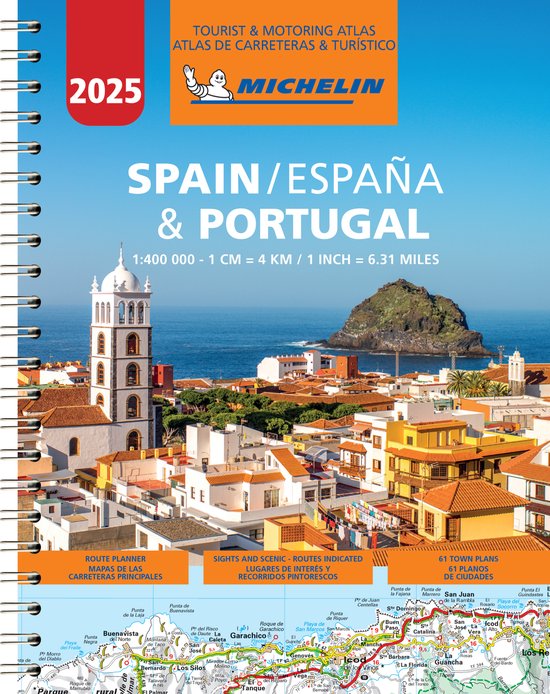 Spain & Portugal 2025 - Tourist and Motoring Atlas (A4-Spira ... - cover