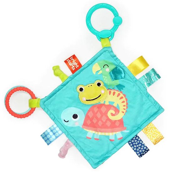 Bright Starts knuffeldoekje Fuzzy Feelies - multicolor baby speelgoed. van Merkloos — afbeelding 5