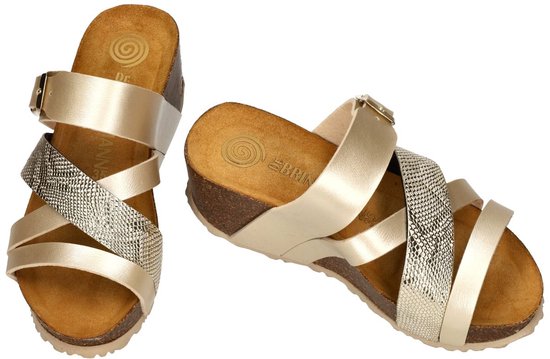 Dr Brinkmann - Dames - or - pantoufles et mules - pointure 40