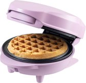 Bol.com Bestron Mini-wafelijzer voor klassieke wafels wafelijzer met antiaanbaklaag voor kinderfeestjes Familiefeest Pasen of Ke... aanbieding