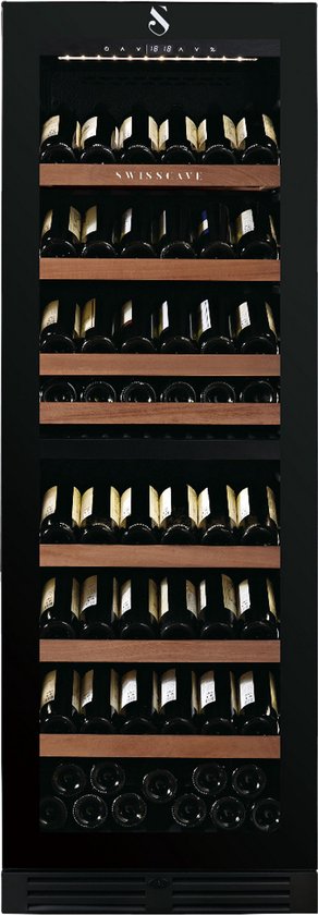 SWISSCAVE WLB 460DFLD MIX Wijnkoelkast 2-zone 172cm 163 - SWISSCAVE - €4.399,00