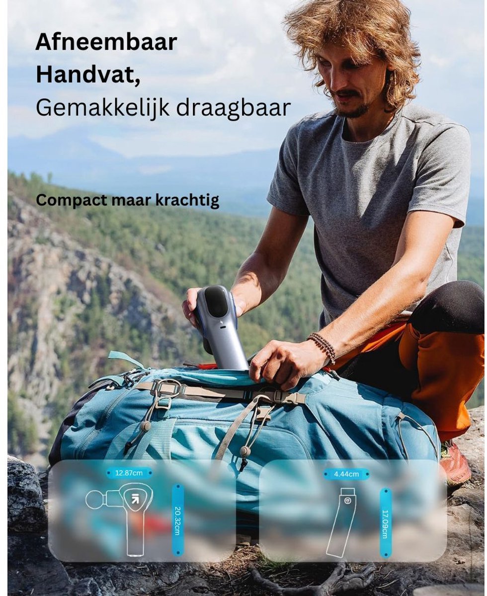 Afbeelding 3 van ApexArte® Massage Gun Professioneel - Massage Apparaat - Theragun