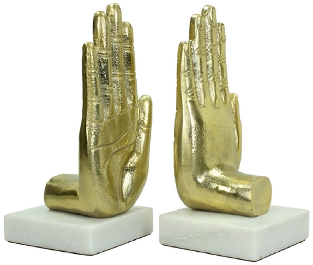 Boekensteun HD Living Gold 10 x 20 x 22 cm (2-Delig)