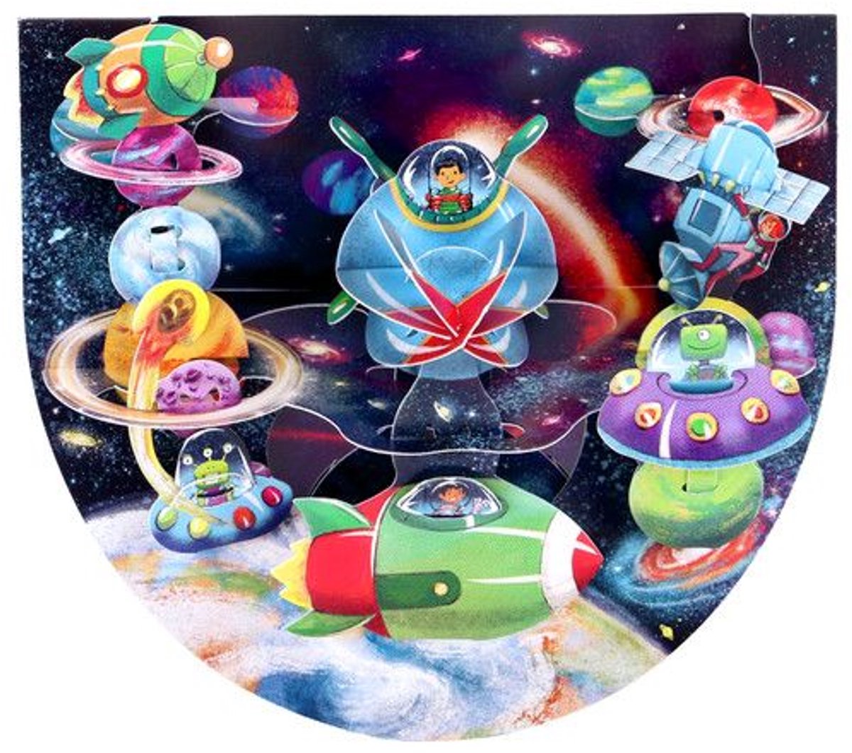 3D Popnrock - Wenskaart - PR094 - Space