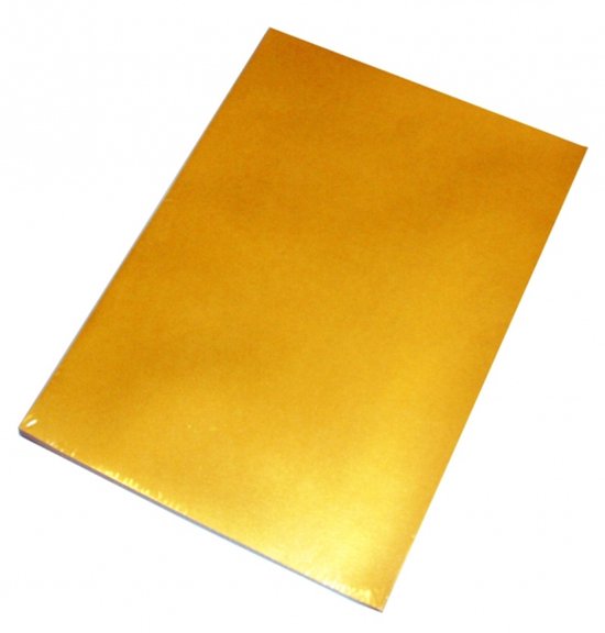 A4 hobby papier - 200x vellen - kleur goud - Knutselen met papier - Knutselpapier - Surprise materiaal