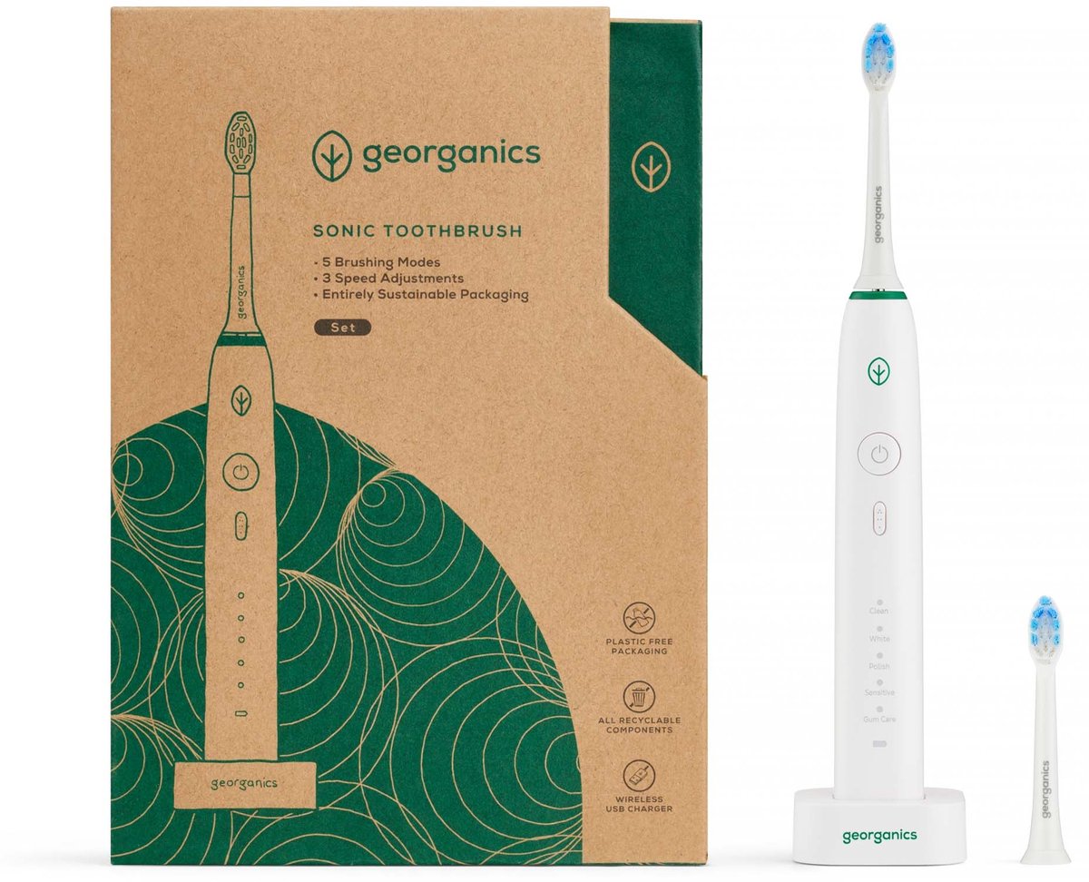 Georganics - Sonic Elektrische Tandenborstel - Geavanceerde technologie - Set