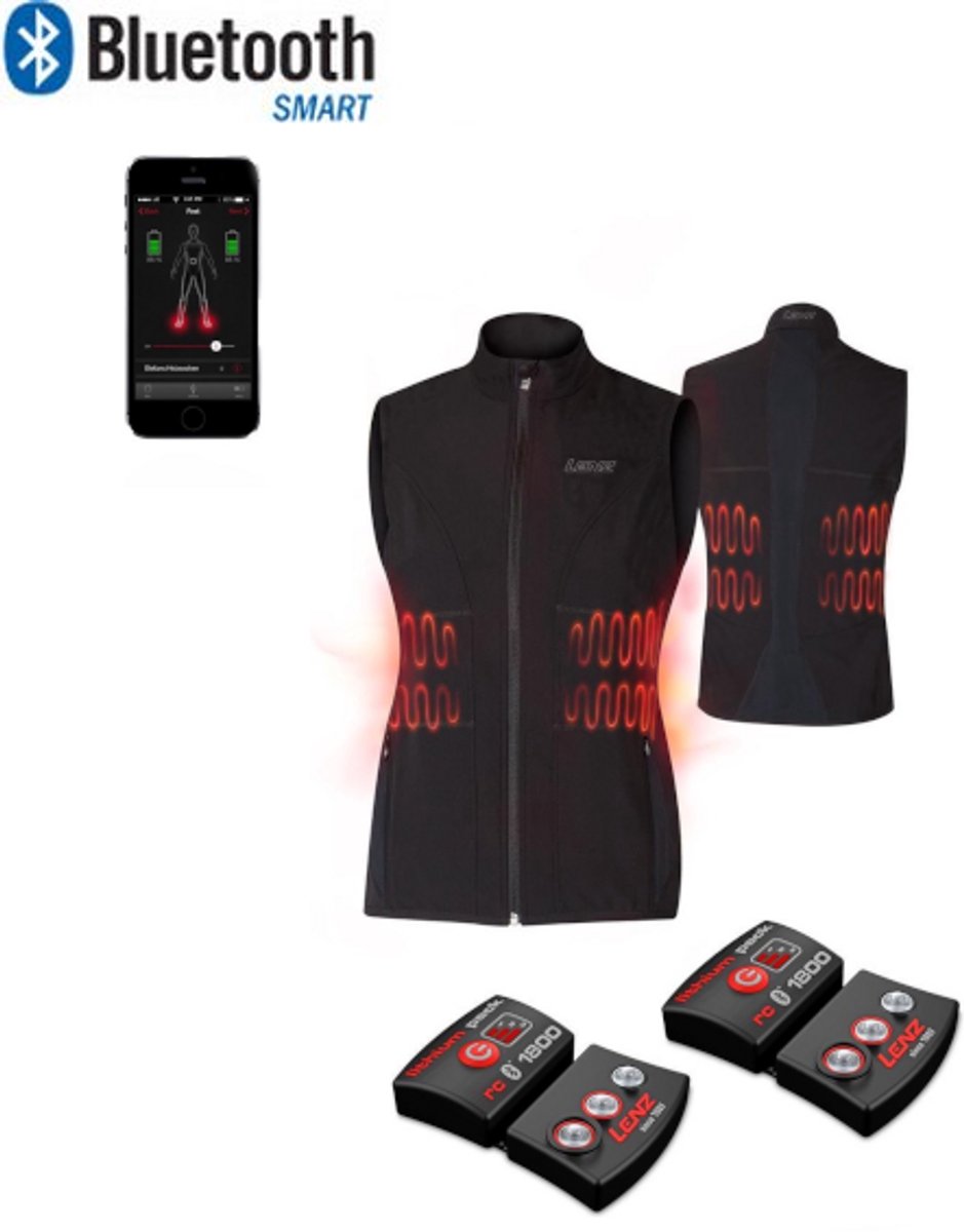 Lenz Vest Lith Pack rcB 1800 WOMEN Zwart