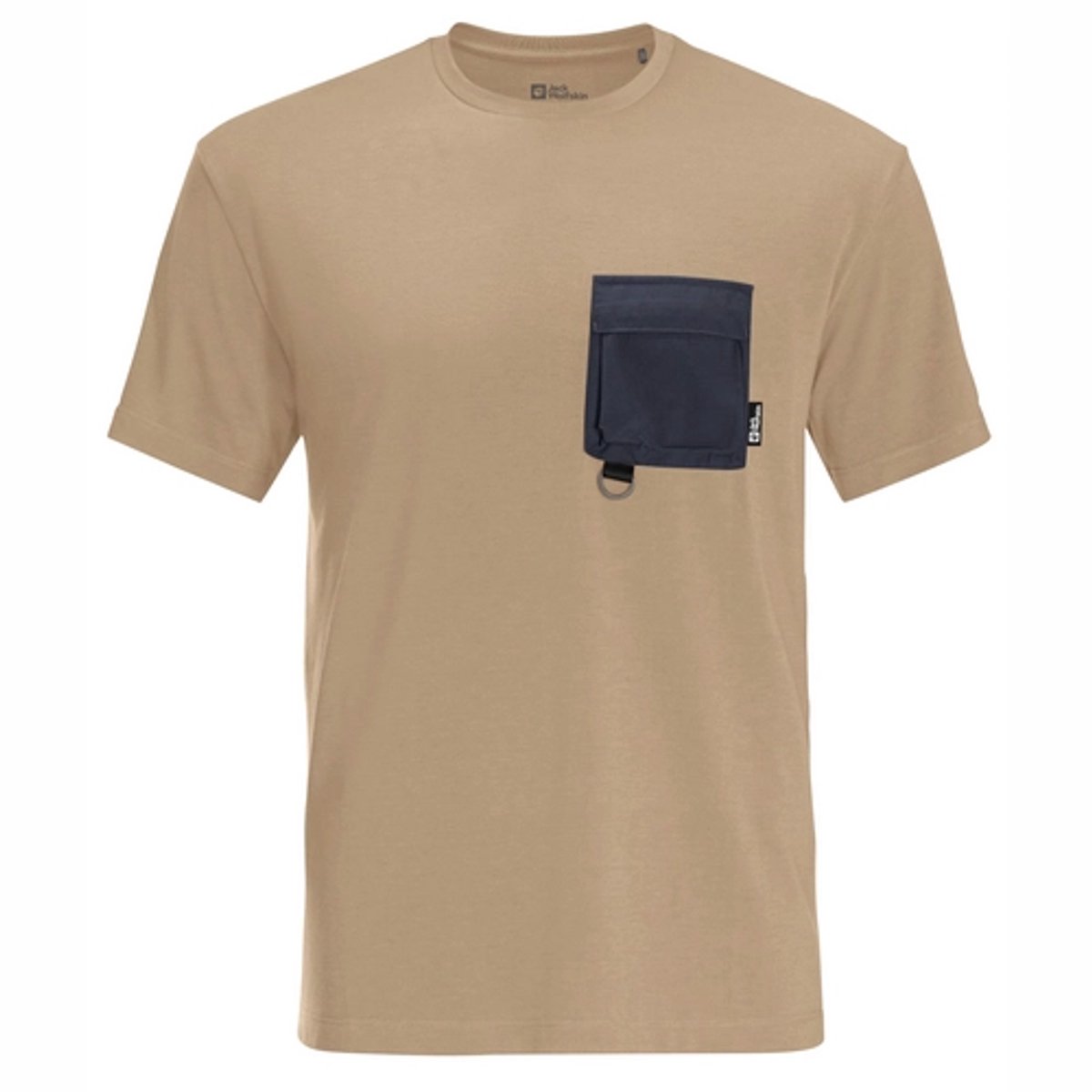 T-Shirt Jack Wolfskin Men Wanderthirst T Sand Storm-S Beige
