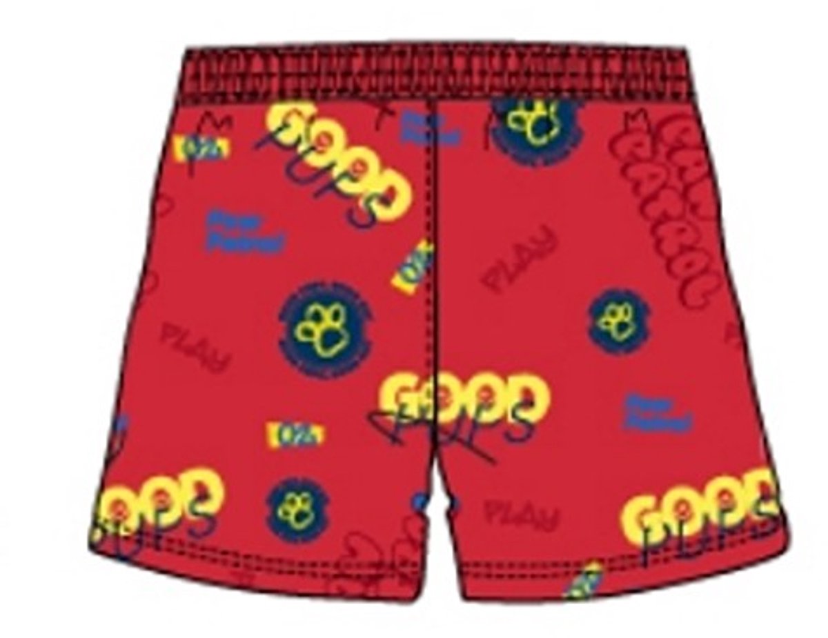 Paw Patrol Zwemshort Rood Maat 110