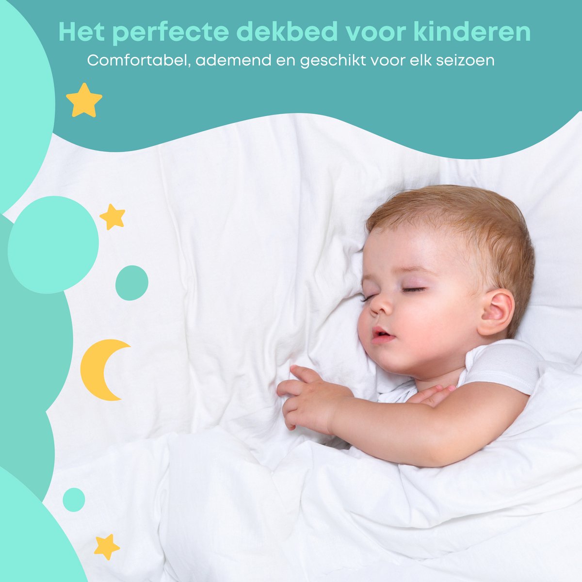 Zavelo Hummel 120x150 - Junior Dekbed 4 Seizoenen, Anti-allergisch thumbnail 5
